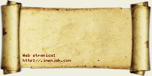 Jana Miljojković vizit kartica